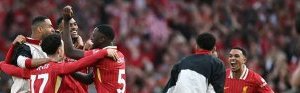 Premier league : Liverpool écrase Tottenham et s’adjuge son 20e titre de champion
