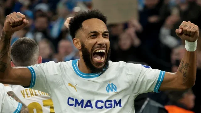 Ligue 1 : Aubameyang buteur, Marseille accroche une place européenne