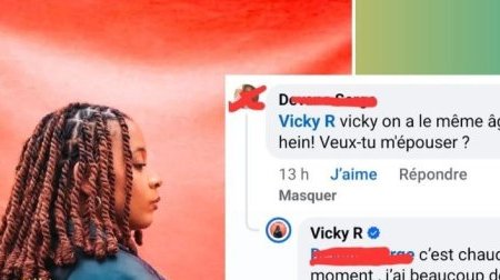 Un fan déclare sa flamme à Vicky R et lui demande sa main en ligne
