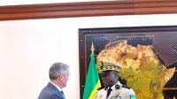 Brice Clotaire Oligui Nguema reçoit en audience le directeur Afrique de Total Énergies
