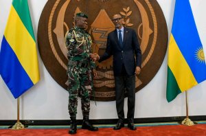 Brice Oligui Nguema en visite officielle au Rwanda